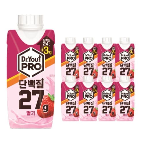 닥터유프로 단백질 드링크 27g 딸기 X 8병