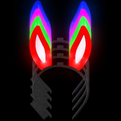 LED 토끼 머리띠 4색