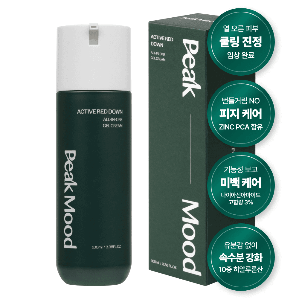 피크무드 액티브 레드다운 올인원 겔크림 100ml